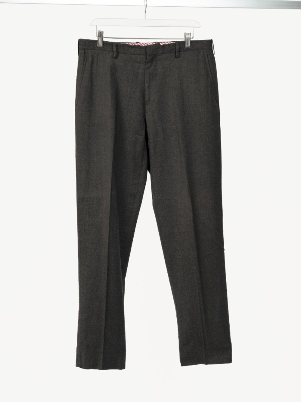 Etro Brown Wool-Flannel Straight-Leg Trousers